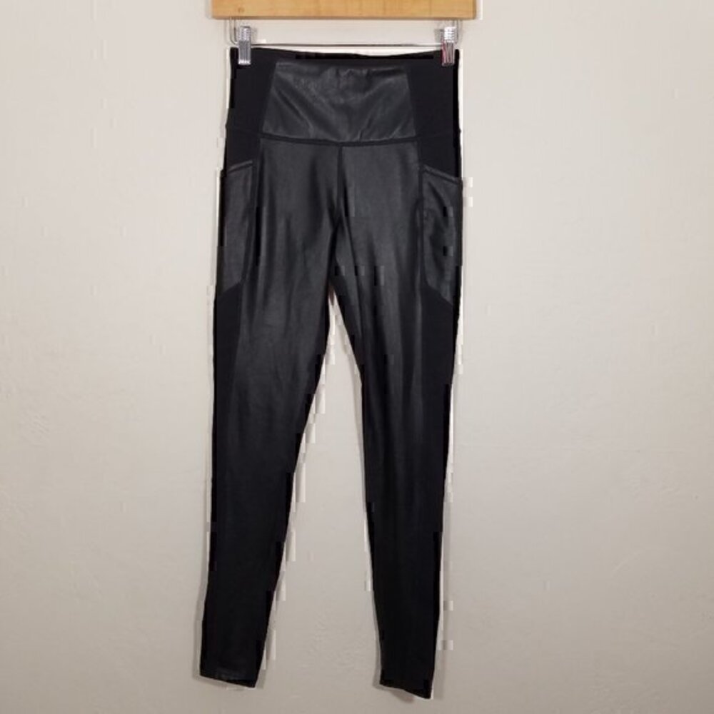 Athleta Side Pockets Leggings Black Size XS